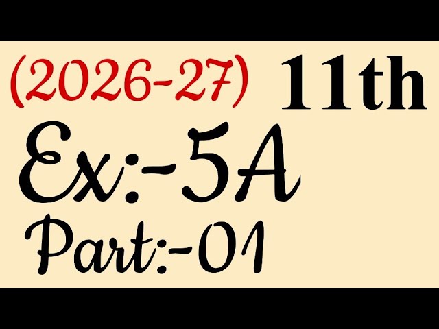 2026 RS Aggarwal 11th Maths  Full Solutions |Ncert 11th Maths Full Solutions 