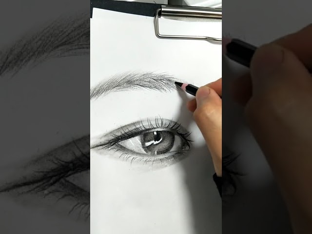 How to Draw Hyper Realistic Eye|Tutorial for BEGINNERS |Drawing the Black Widow | Portrait Tutorial