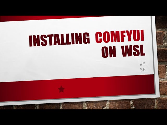 [Too easy guide] Installing ComfyUI on WSL (NVIDIA GPU)