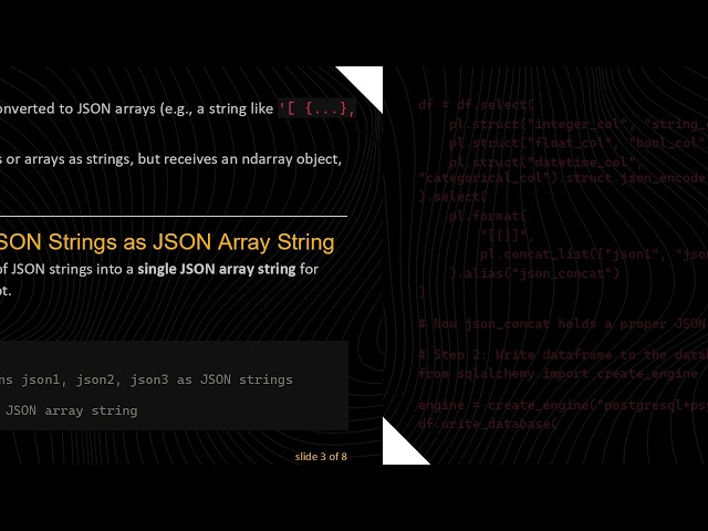 How to Fix ndarray is not JSON serializable When Writing JSON Lists with Polars and Pandas to a Dat