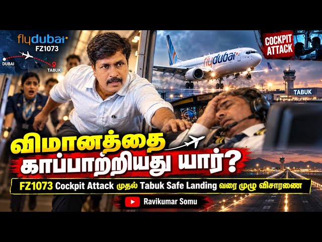 FLYDUBAI விமானத்தை காப்பாற்றியது யார்? Cockpit Attack to Tabuk Landing முழு விசாரணை I Ravikumar Somu