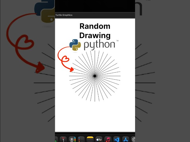 Fun with python random drawing