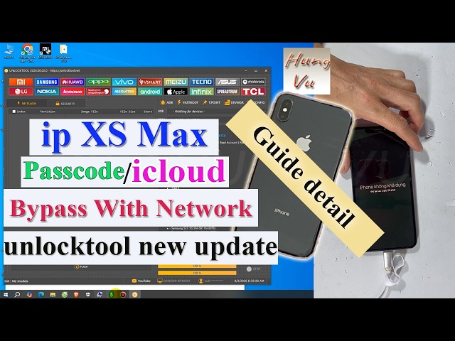 Iphone XS Max Bypass Activation Lock Not Available and icloud forgot with Network by Unlock Tool.