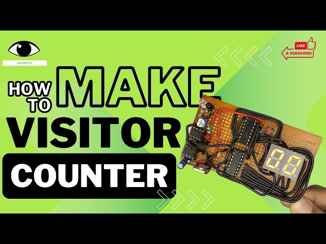 Visitor Counter without Microcontroller(MCU) - DIY