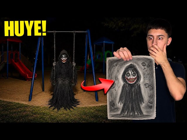 IF YOU FIND A DRAWING IN A PARK RUN!! 😱 *I recorded something terrifying*