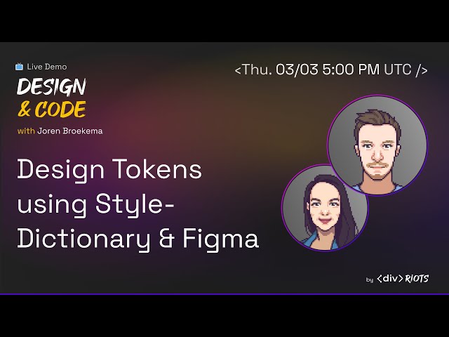 Live demo: Design Tokens using Style-Dictionary & Figma