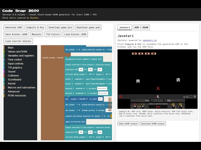 Code Snap 2600 - Tutorial 6