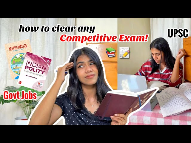 10 *Actual* Steps to Study & Clear Any Competitive Exam for Govt Job/ College! 📚📝 #upsc #study