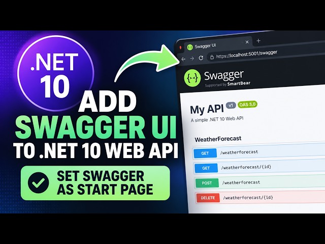 .NET 10 Web API Add Swagger UI & Set as Start Page