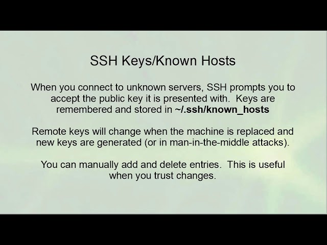 Linux Server Administration - Secure Shell Server Overview