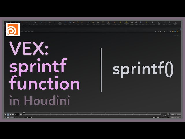 #123 VEX: sprintf() function in Houdini