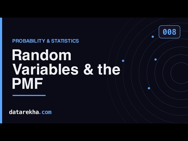 Random Variables & the PMF — Visual Guide + Solved Problems | GATE DA | datarekha