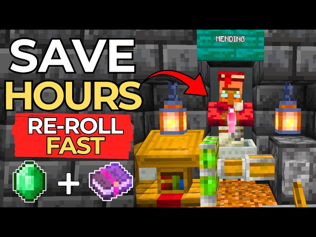 How to Re-Roll Villager Trades FAST! Minecraft Bedrock