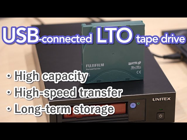 【Product Demo】 USB-Connected LTO Tape Drive & Archive Software Introduction 【Part 1】