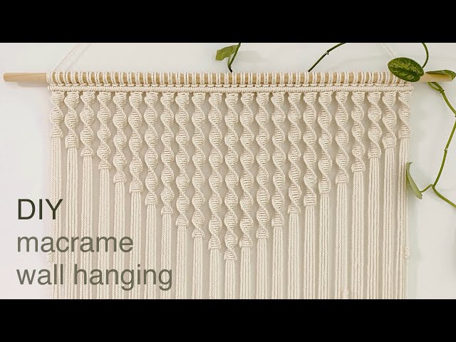 DIY | macrame wall hanging backdrop