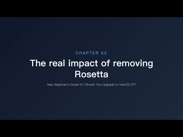 Should You Upgrade to macOS 27? Rosetta Removal, Pre-Upgrade Checks | Mac Beginner's Guide 01
