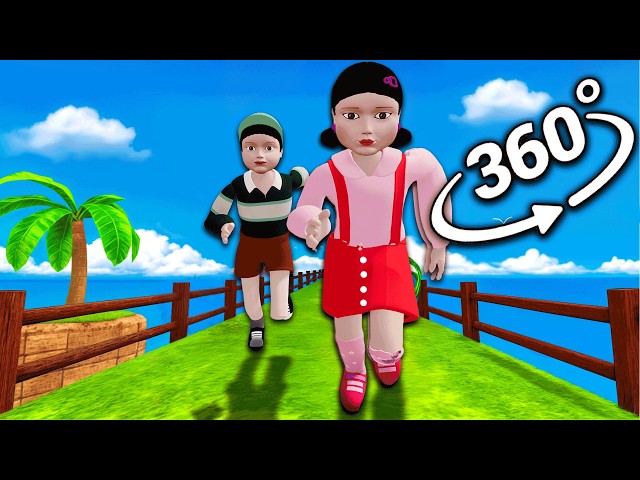 Squid Game Doll Chase You ! | 360° VR