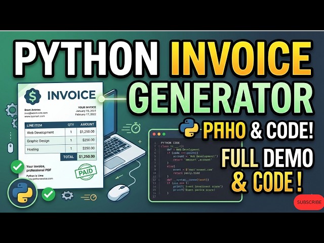Python Invoice Generator: Professional PDF Automation Demo