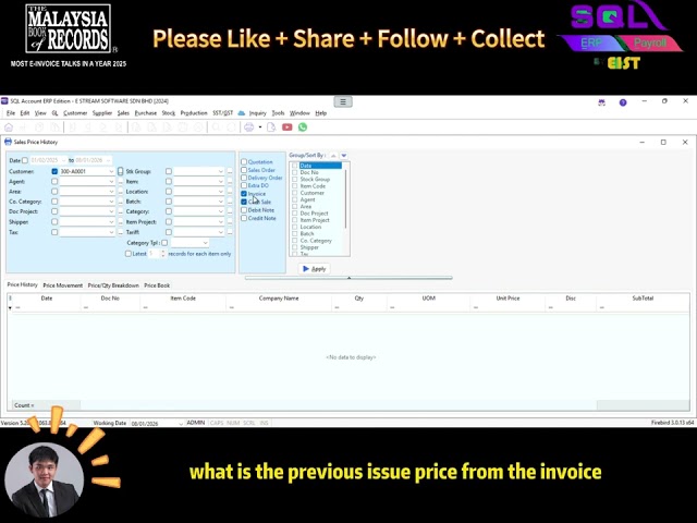 📈💰 SQL Accounting Tutorial: How to Generate & Preview Sales Price History Report
