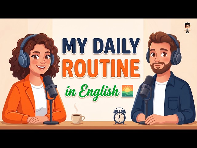 My Daily Routine in English 🌅 Listen & Learn Real Vocabulary | English Podcast for Beginners