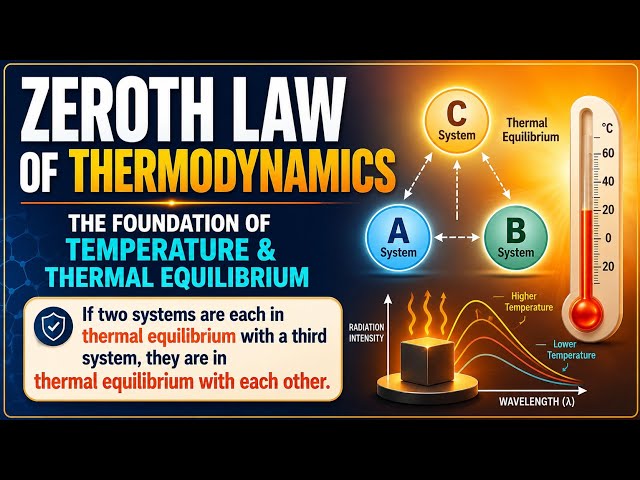 Zeroth Law of Thermodynamics | The Foundation of Temperature & Thermal Equilibrium | Uplatz