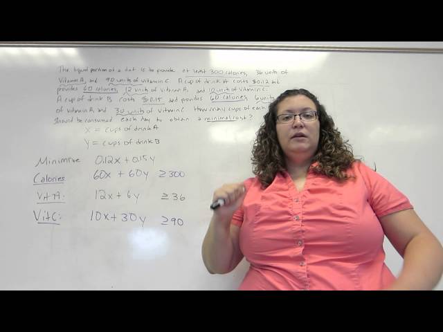 Linear programming word problems