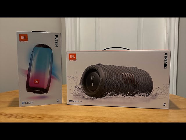 JBL Pulse 4 & Xtreme 3 unboxing + bass test (Partyboost)