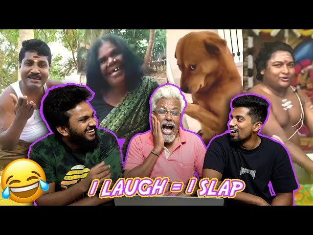 If I Laugh I Slap Challenge with DAD 😂🔥