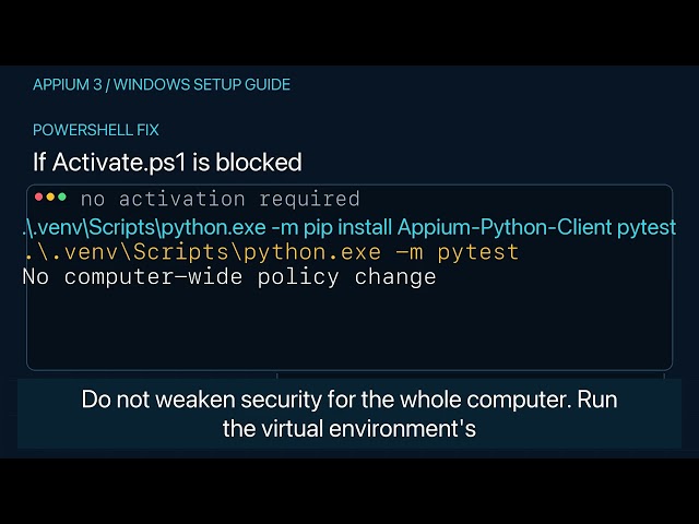 Appium 3 on Windows: Android Setup Guide