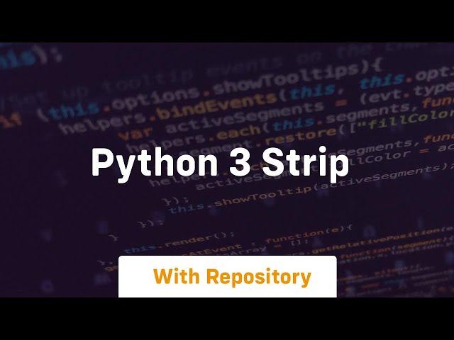 python 3 strip