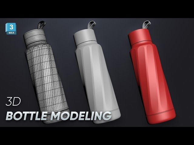 Bottle modeling technique with 3dsmax