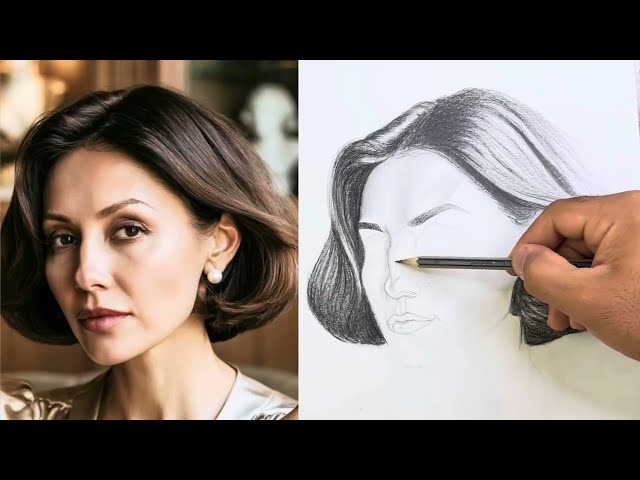 how to draw a Portrait | Master the Loomis Method for Better Face Structure