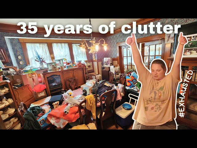 Decluttering My CHILDHOOD Home! | 35 YEARS of Clutter