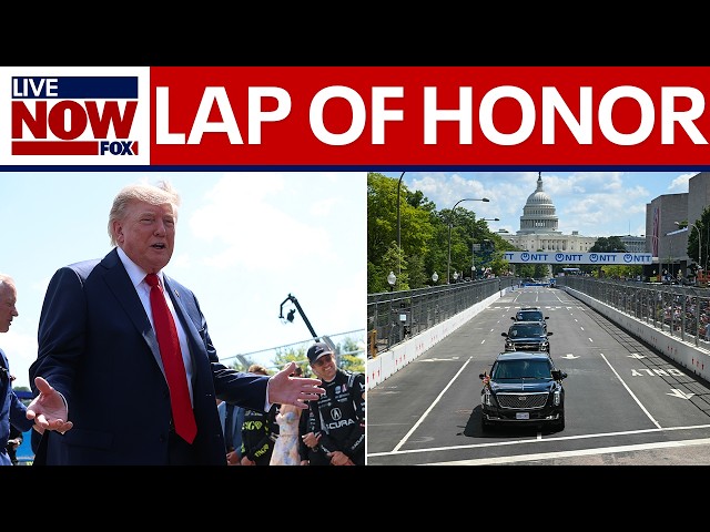 Trump takes 'lap of honor' ahead of Freedom 250 Grand Prix