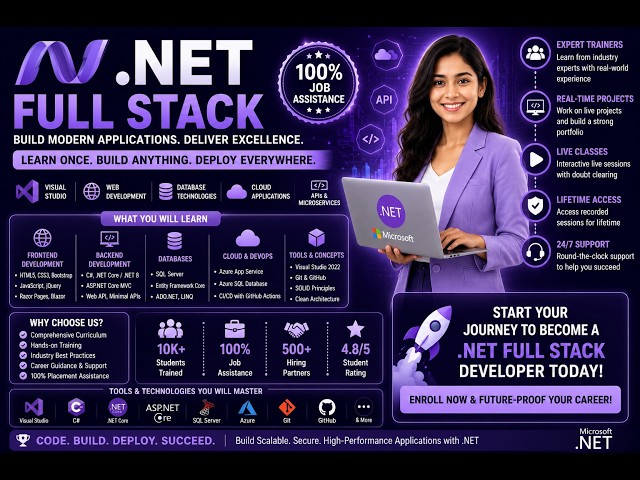 #dotnet  Full Stack Training | .NET Real-Time Project Online Training