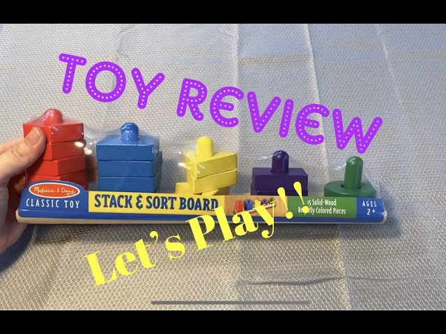 Toy Review: Melissa and Doug Stack and Sort Board