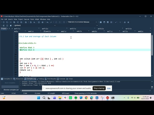 all about 2D arrays summary