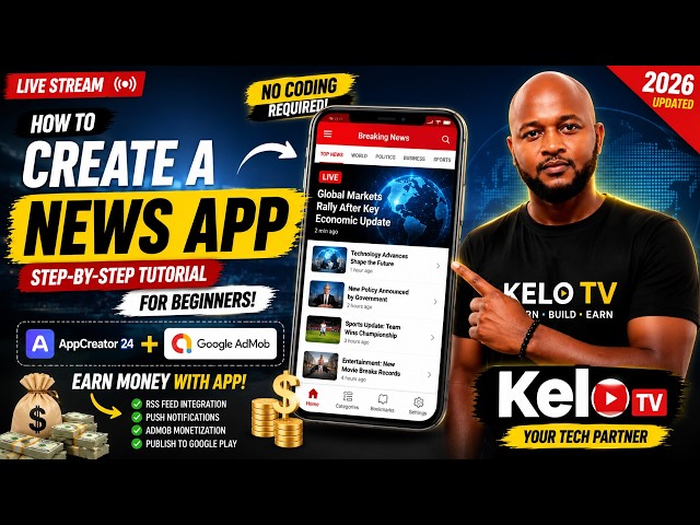How to Create a News App with AppCreator24 (2026) | Step-by-Step Tutorial for Beginners