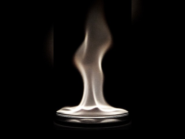 This flame looks fake but is real (nitromethane)