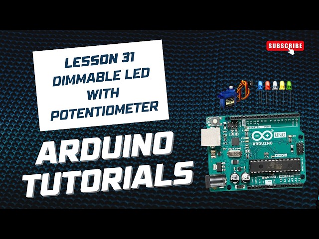 Lesson 31) Dimmable LED with Potentiometer - Arduino Tutorials - Hindi/Urdu