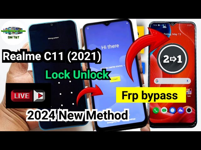Realme C11 (2021) Lock unlock Pattern lock unlock with Google account bypass New Method 2024