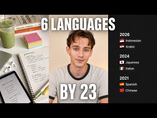 How I Learned 6 Languages by 23 (just copy me)