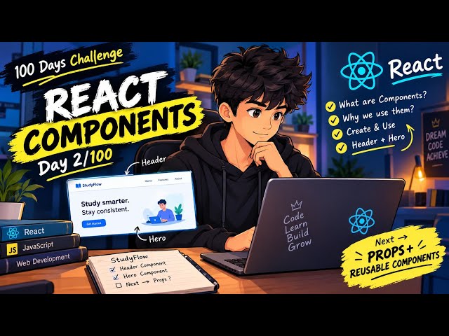 I Finally Understood React Components | Day 2/100