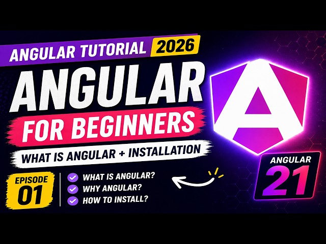 Angular Full Course 2026  #1 | What is Angular + Installation | Beginner Friendly (Hindi)