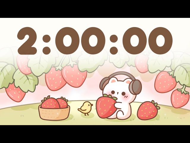 2 Hour Timer 🐱 2 Hr Study Timer for Classroom Focus