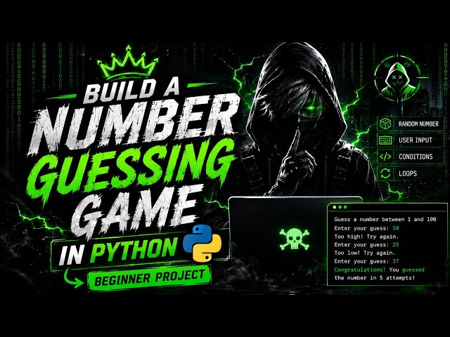 Build a Number Guessing Game in Python (Beginner Project) || By Knox-py 