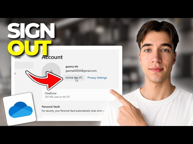 How To Sign Out Or Unlink OneDrive In Windows 11 | Tutorial 2026