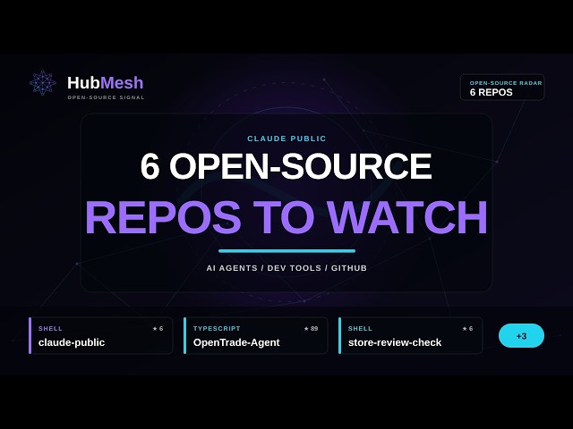 6 Open-Source AI Repos Worth Watching