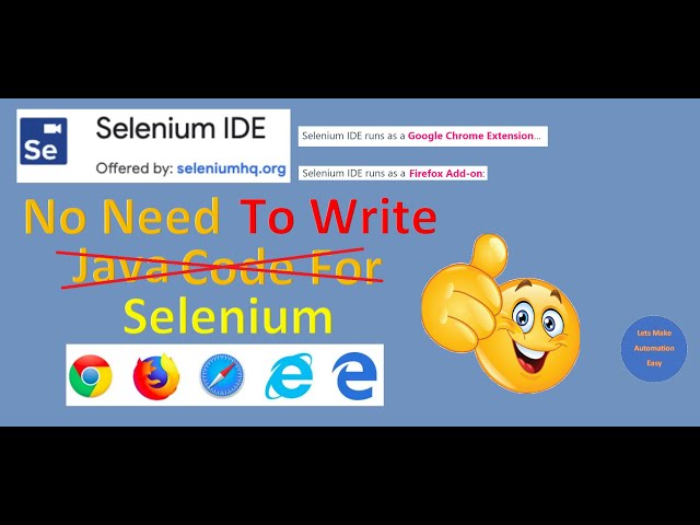 How to Use  Selenium IDE for Automating Complex Test Cases | Pradeep Nailwal