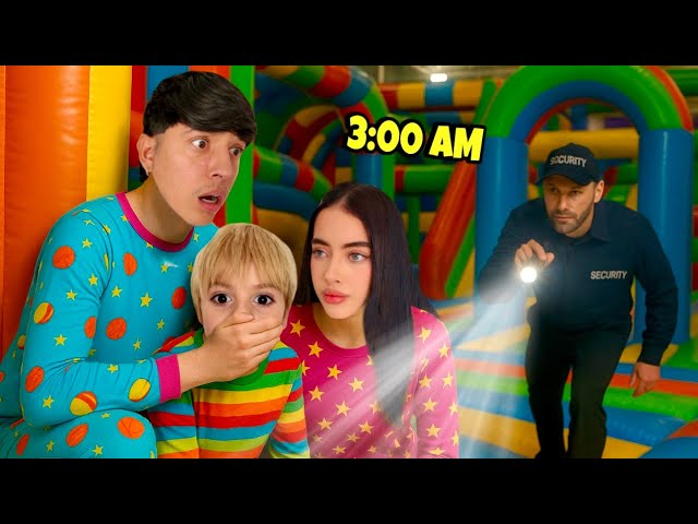 24 HOURS IN A GIANT INFLATABLE PARK